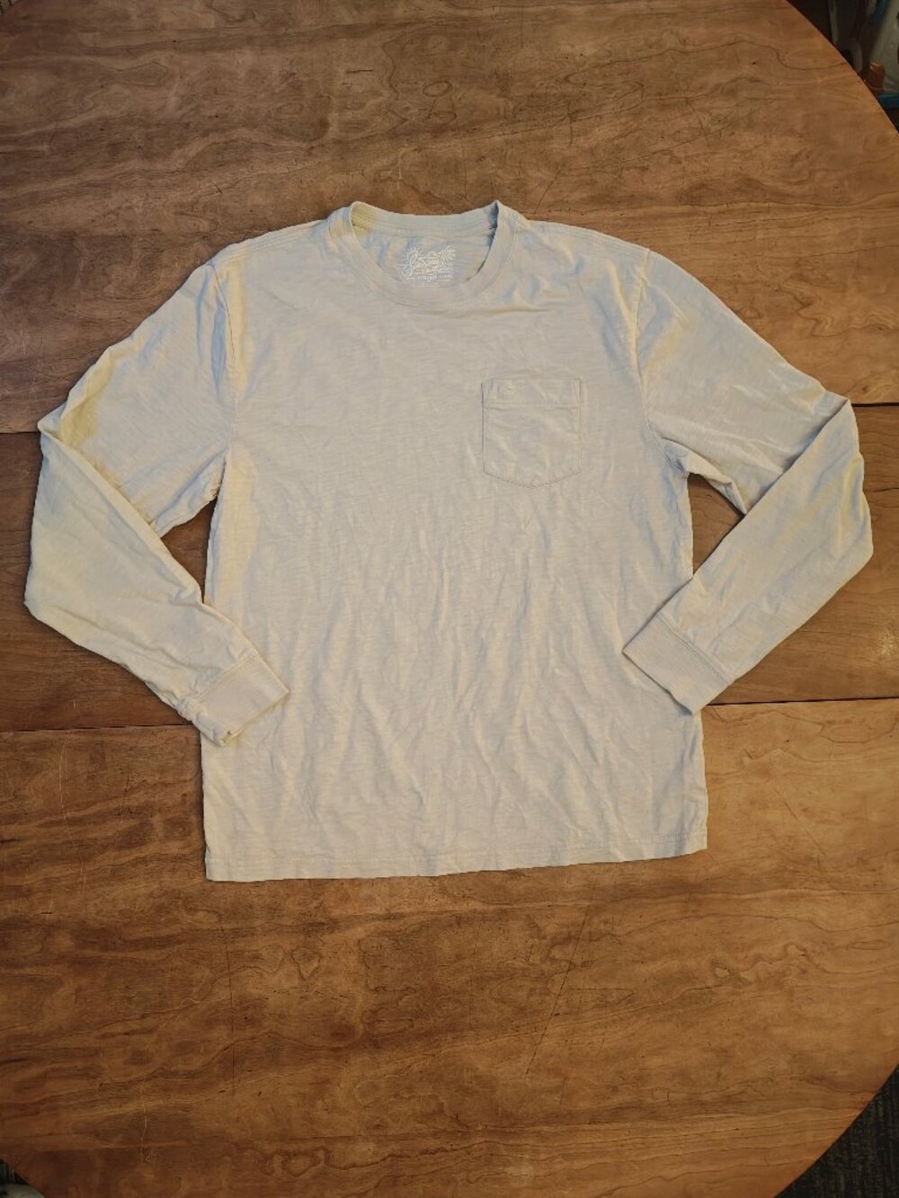 Southern Tide Sunfarer Collection Space Dyed Slub Long Sleeve Skipjack Pocket T